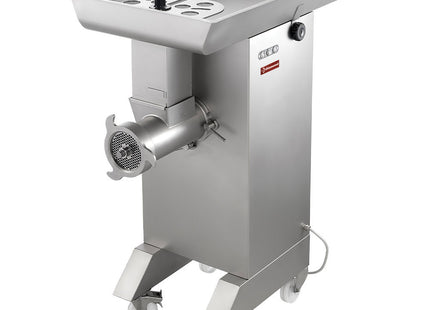 Stainless steel meat mincer N° 42, Ø 4.5 mm, 800/1000 kg/h, with wheels
