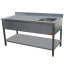 Table de chef 1 cuve 400x400h250