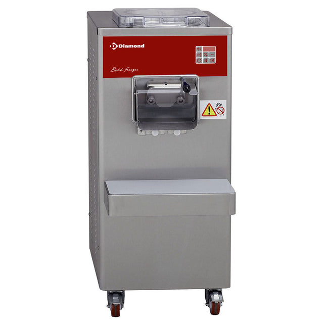 Automatisk vertikal iskremturbin, 50 L/t, luftkondensator