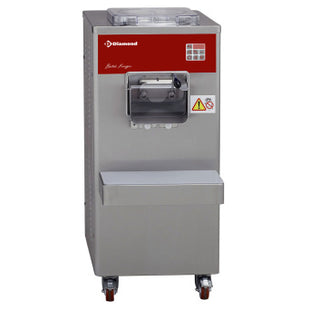 Automatic vertical ice-cream turbine, 50 L/h, water condenser