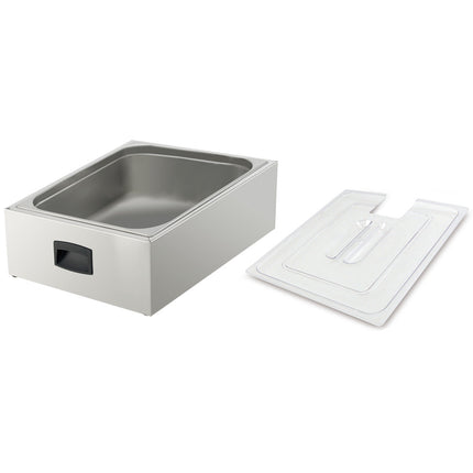 Cuve GN 2/1 pour cuisinière avec couvercle