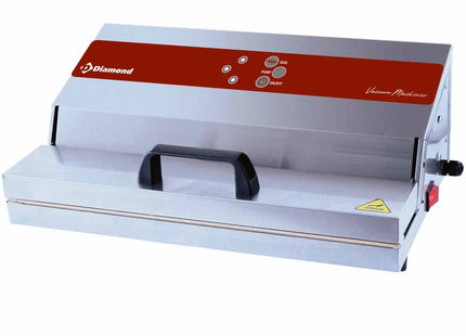 Stainless steel under vacuum machine, pump 26 l./min, welding 430 mm