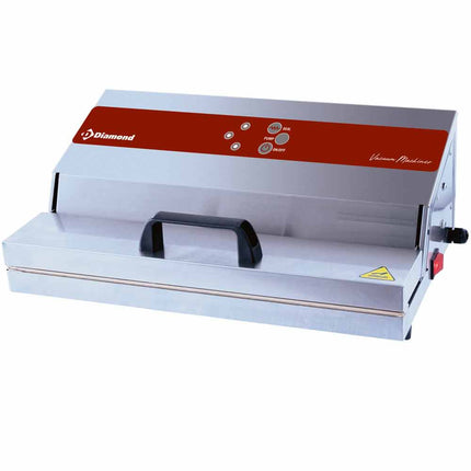 Rostfritt stål under vakuummaskin, pump 26 l./min, svetsning 430 mm