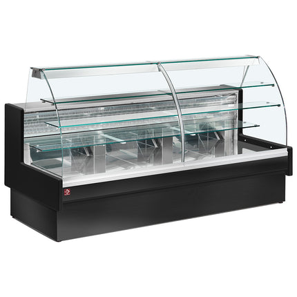 Vitrine réfrigérée, statique, système de tiroirs, sans réserve - NOIR
