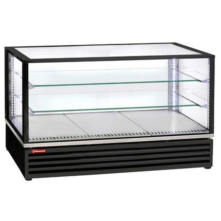 Køledisplay, EN eller GN, ventileret, 3 niveauer, SORT