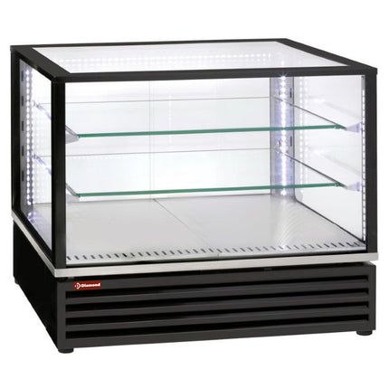 Køledisplay, EN eller GN, ventileret, 3 niveauer, SORT