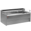 Refrigerated display counter with glass Self-service, ventilated, with reserve - GREY