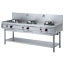 Cuisinière wok à gaz, 3 brûleurs (13 kW)