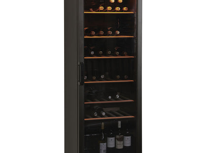Ventileret vinkælder, 380 liter, SORT
