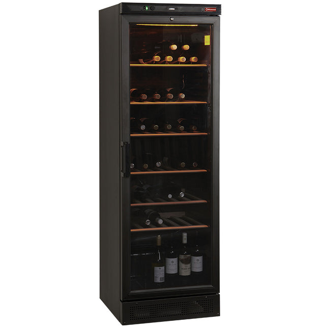 Ventileret vinkælder, 380 liter, SORT
