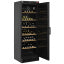 Vinplade, ventileret, 380 liter, SORT