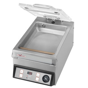 Machine sous vide, couvercle bombé, cuve inox - 4 m3/h