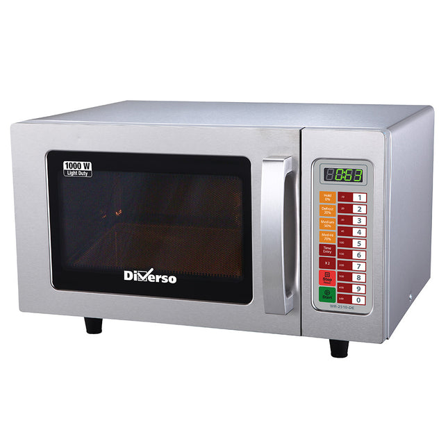 Micro-ondes en acier inoxydable, 1000 W. (25 Lt), numérique