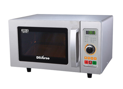 Mikroovn i rustfrit stål, 1000 W. (25 Lt), mekanisk