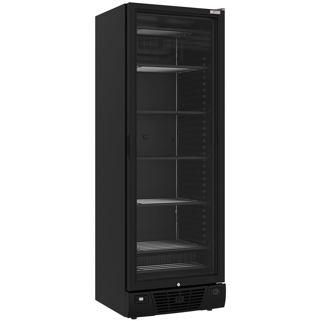 Vitrine négative ventilée 382 litres - 5 niveaux fixes - NOIR