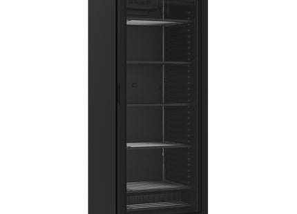Vitrine négative ventilée 382 litres - 5 niveaux fixes - NOIR
