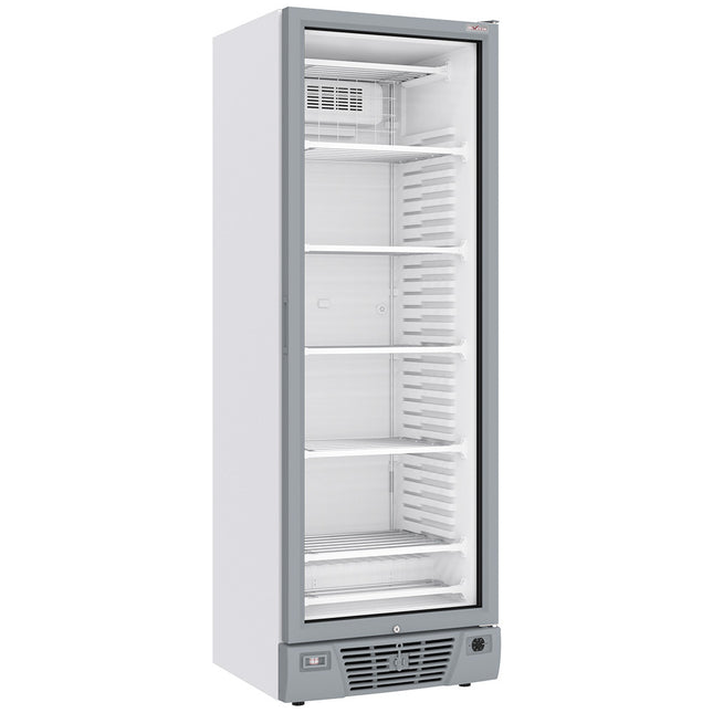 Vitrine négative ventilée 382 litres - 5 niveaux fixes - BLANC