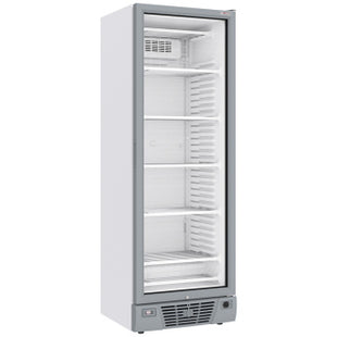 Negative ventilated display case 382 liters - 5 fixed levels - WHITE