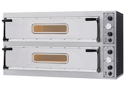 Electric oven 2x 3 pizzas diam. 350mm, 2 rooms
