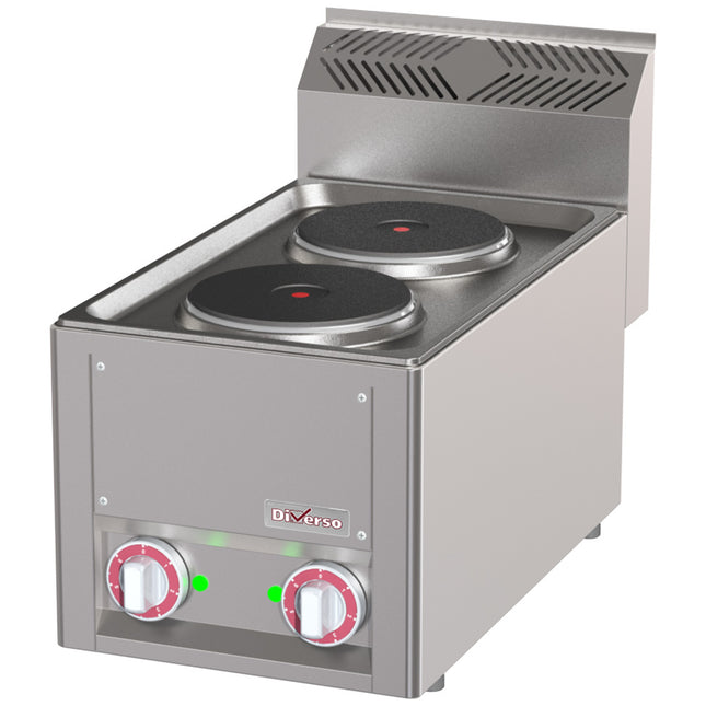 Kogebord - Elektrisk 2 plader, -Top-