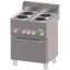 Range with 4 electric hotplates on convection oven GN1/1
