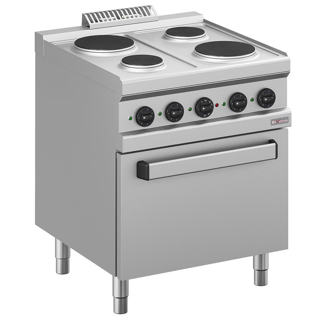Kogebord - Elektrisk 4 plader, på el-ovn GN 2/1