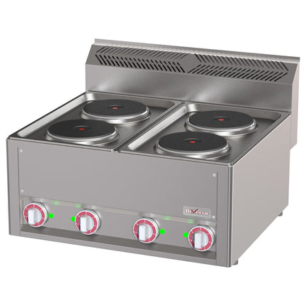 Kogebord - Elektrisk 4 tallerkener, -Top-