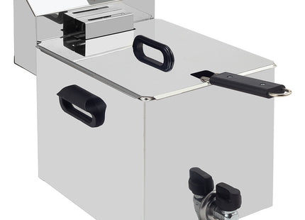 Electric table top fryer 8 liters + tap