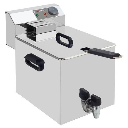 Friteuse électrique de table 8 litres + robinet