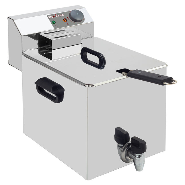 Friteuse électrique de table 8 litres + robinet