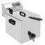 Electric table top fryer 8 liters + tap