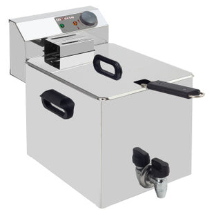 Electric table top fryer 8 liters + tap