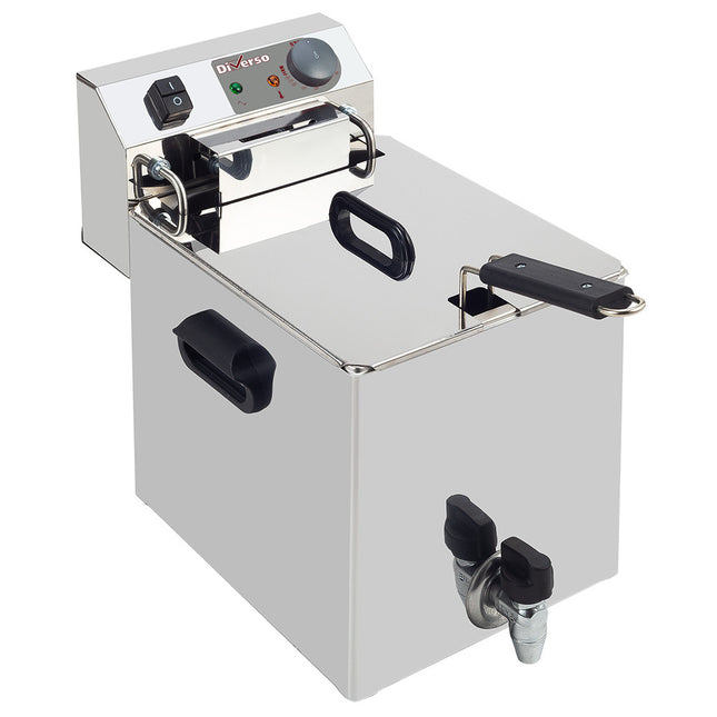 Friteuse électrique de table 10 litres + robinet