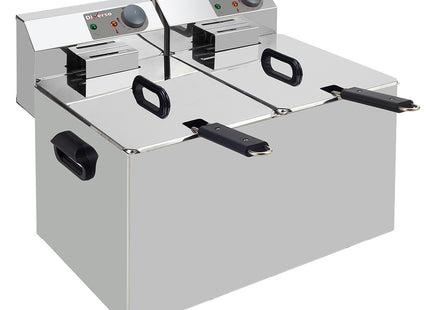 Friteuse électrique de table 2x 7 litres
