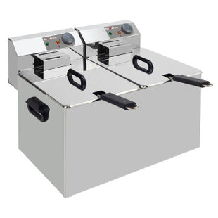 Friteuse électrique de table 2x 7 litres