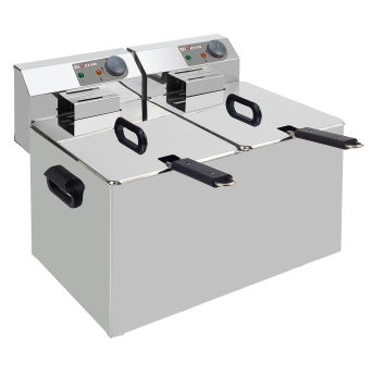 Friteuse électrique de table 2x 7 litres