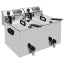 Friteuse électrique de table 2x 10 litres + robinet