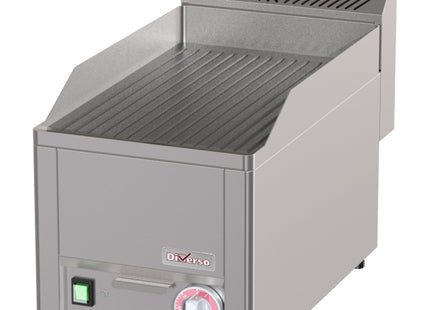 Elektrisk grillplatta, räfflad -Topp-