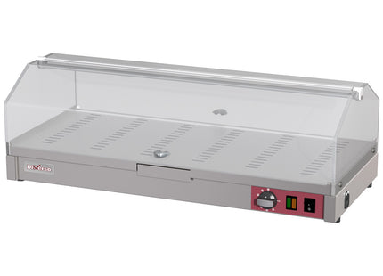 Countertop heated display case, 1 level L800mm