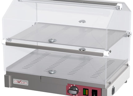 Countertop heated display case, 2 levels L500mm