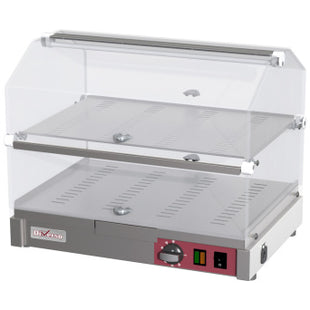 Countertop heated display case, 2 levels L500mm