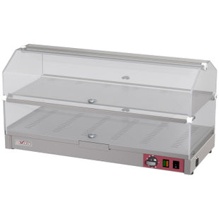 Countertop heated display case, 2 levels L800mm