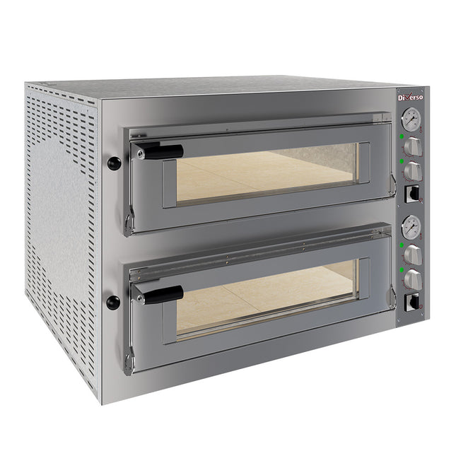 Pizzaovn - Elektrisk- 2x 4 pizzaer diam.350mm, 2 rum