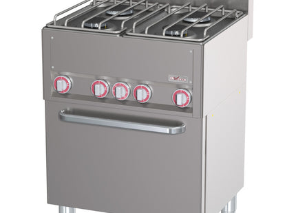Range 4 burners with convection oven GN1/1
