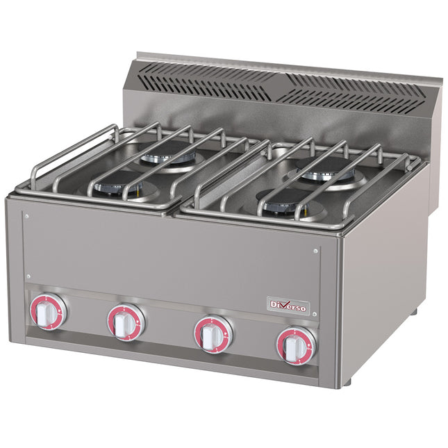 Gas cooker 4 burners, -Top-