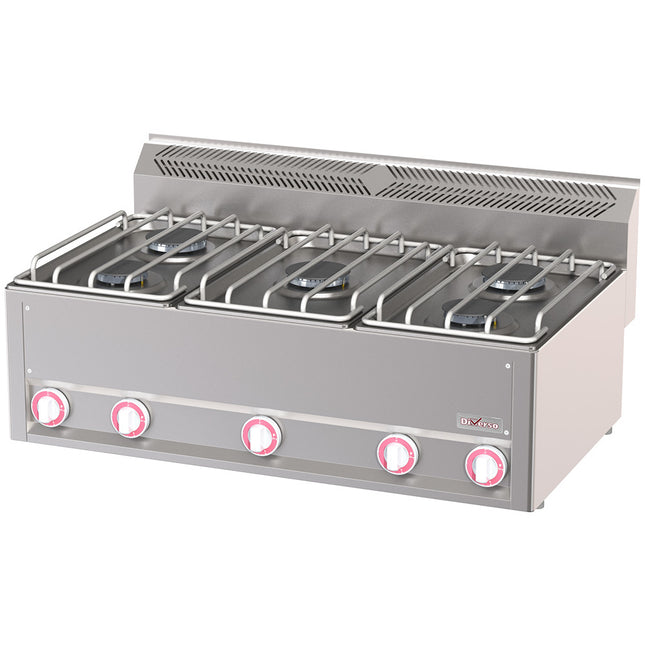 Gas cooker 5 burners, -Top-