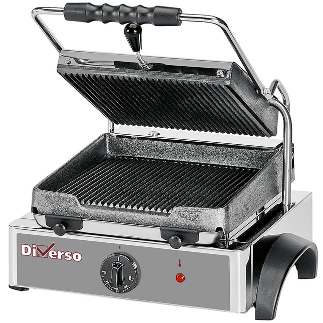Grill panini électrique, plaques nervurées