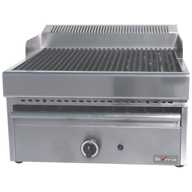 Gas steam-grill with cooking grid in cast iron -Top-