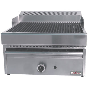Gas steam-grill with cooking grid in cast iron -Top-
