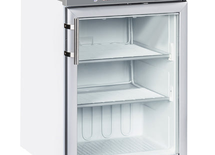 Congélateur statique, porte vitrée, 200 litres - Blanc